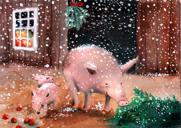 Knorrende kerstdagen